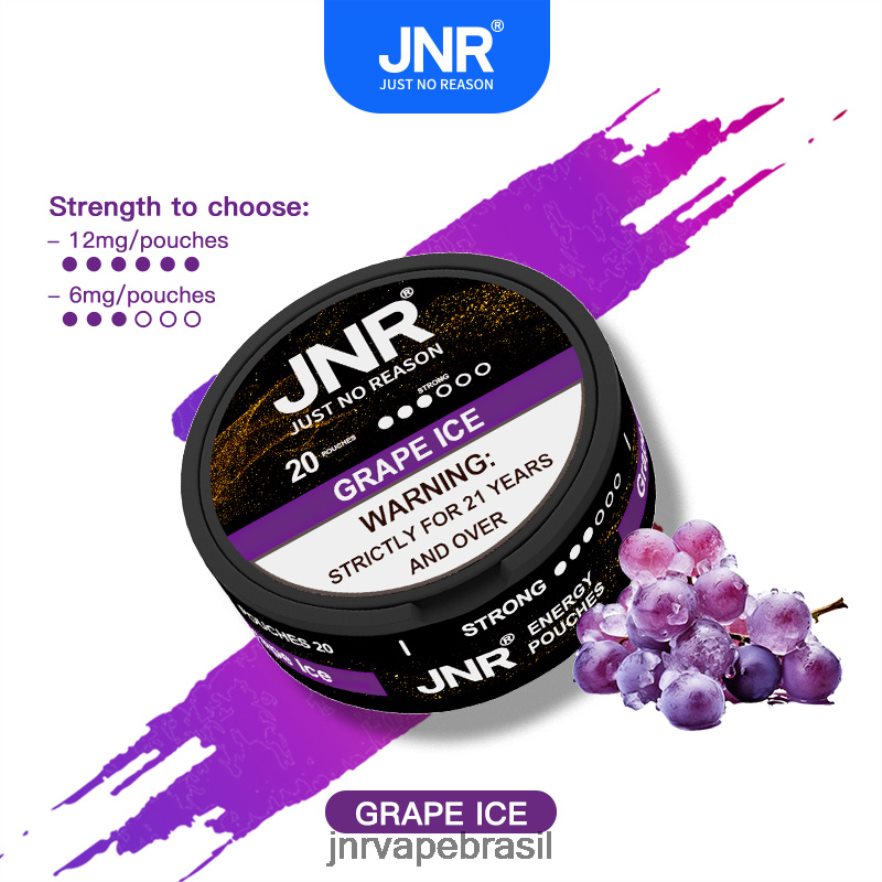 JNR VAPE NICOTINE | bolsas de energia jnr gelo de uva 6F8NL898