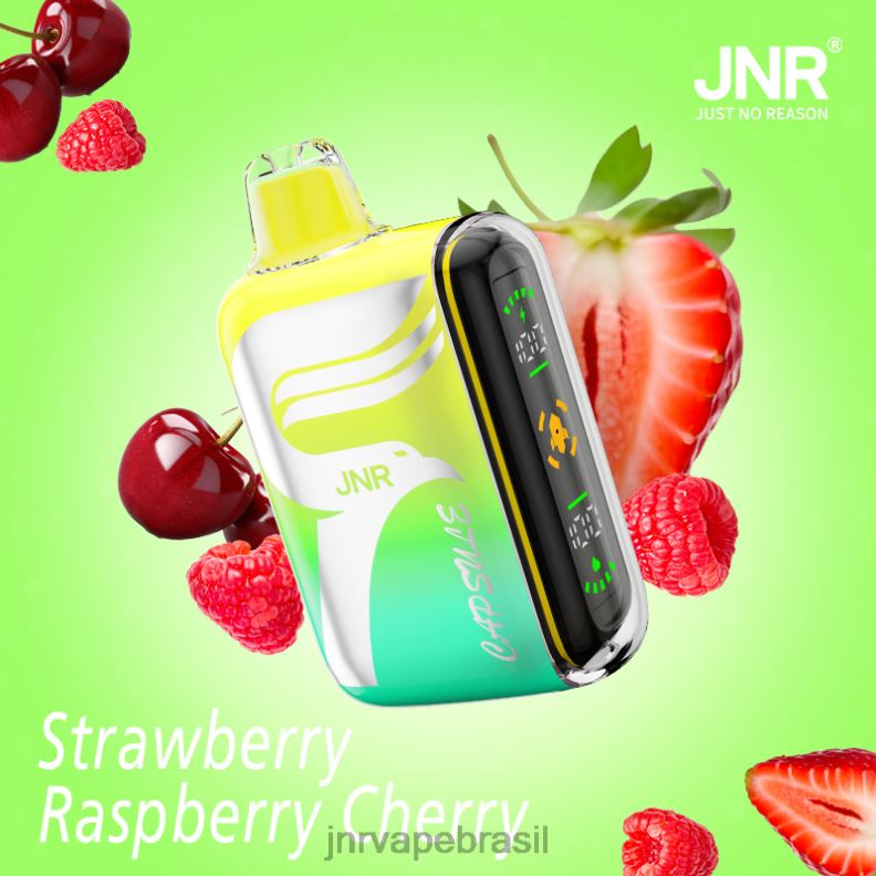 6246P69 JNR cápsula morango framboesa cereja | JNR VAPE NICOTINE CONTENT