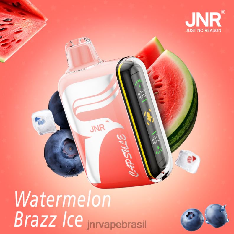 6246P72 JNR cápsula gelo brazz de melancia | JNR VAPE BRASIL