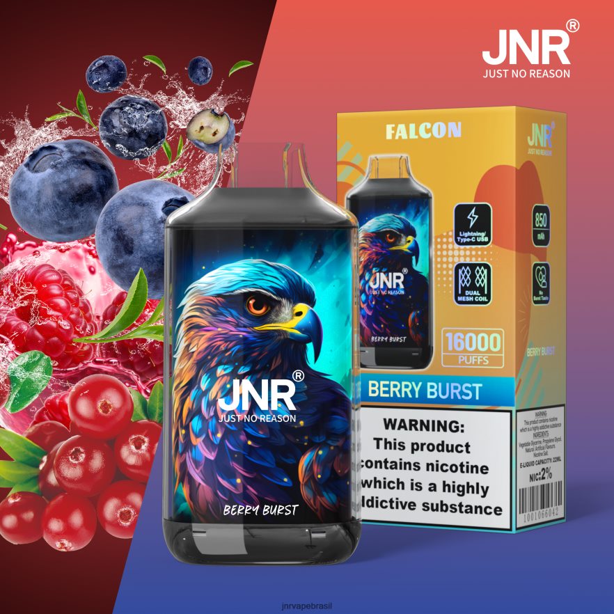 JNR VAPE BRASIL | falcão jnr baga estourada sem frutas 6F8NL8213