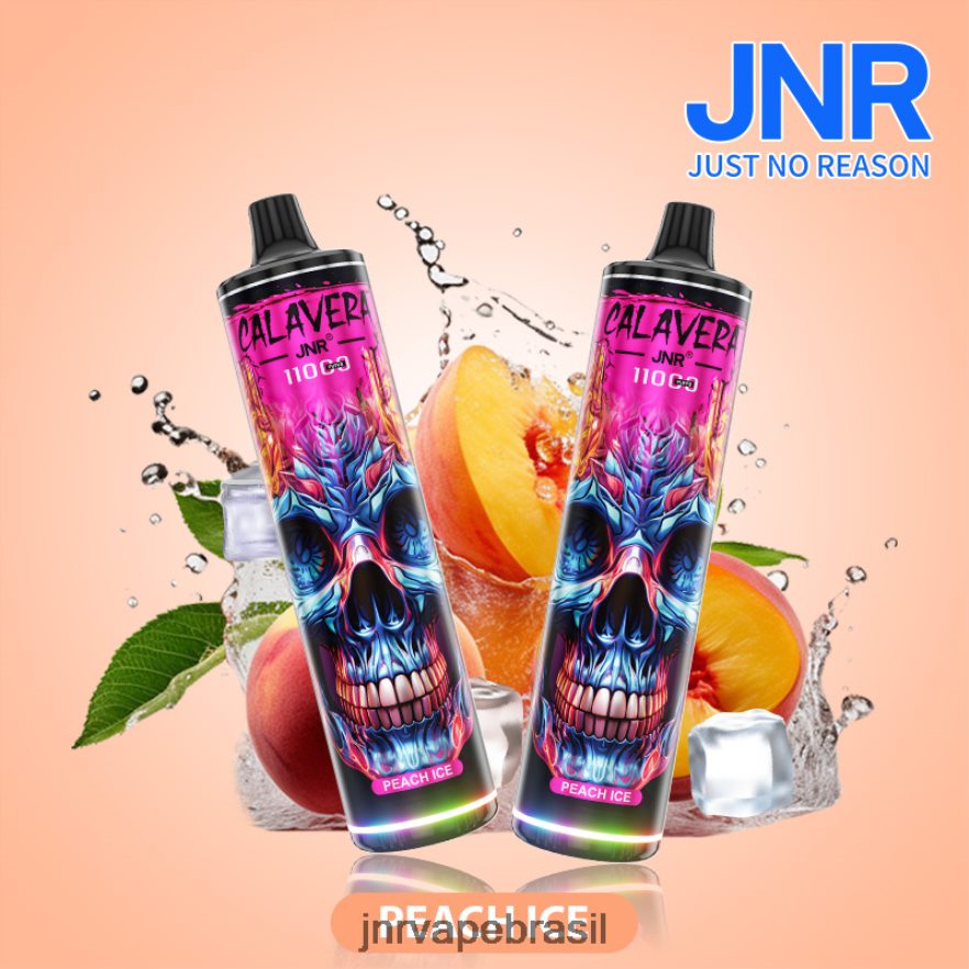 JNR VAPE NICOTINE CONTENT | jnr calavera gelo de pêssego 6F8NL8296