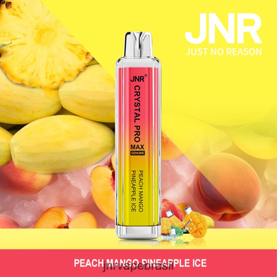JNR VAPE REVIEW | jnr cristal promax gelo de abacaxi manga pêssego 6F8NL8340