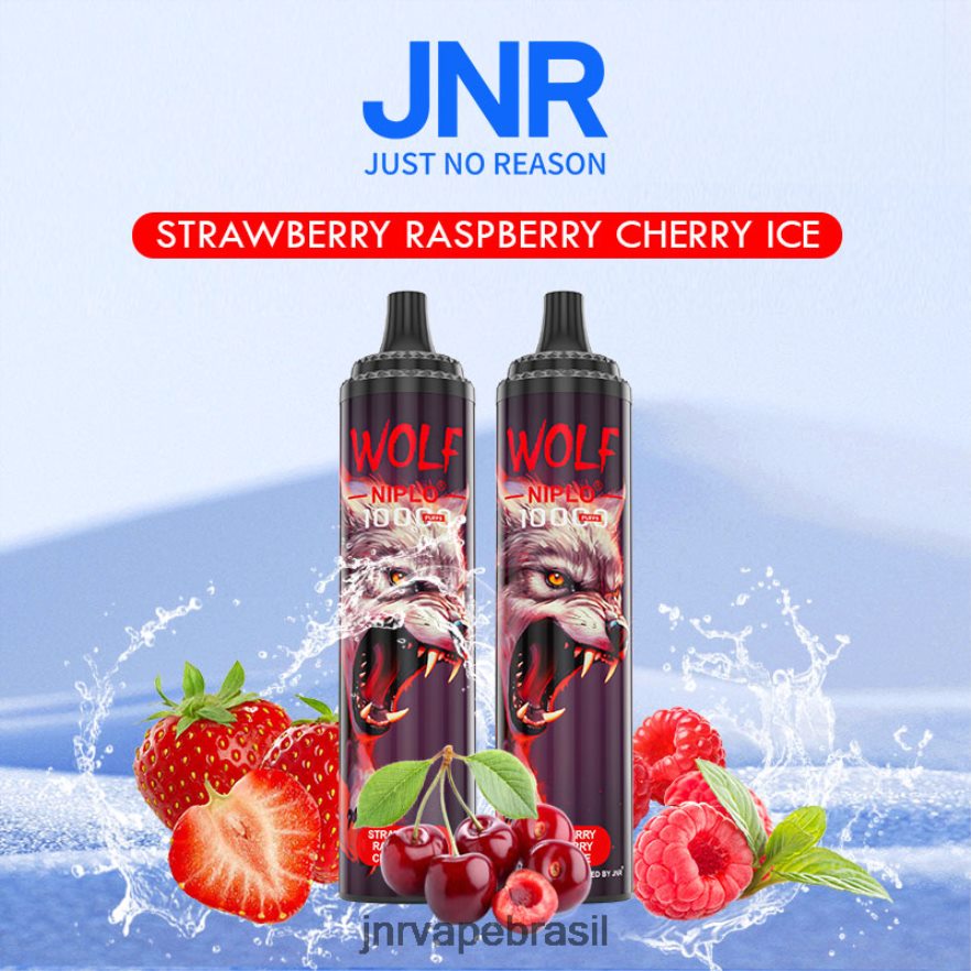 JNR VAPE NICOTINE CONTENT | jnr lobo niplo sorvete de morango framboesa cereja 6F8NL8356