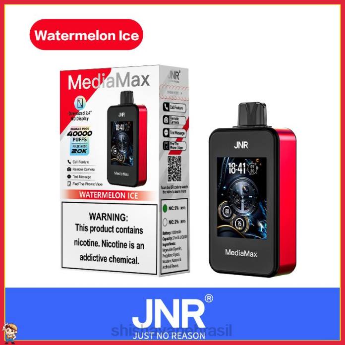 JNR MediaMax 40k sopro gelo de melancia 00Z418 | JNR VAPE