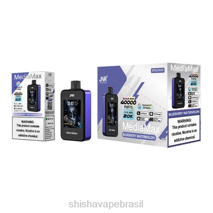 JNR MediaMax 40k sopro melancia de mirtilo 00Z412 | JNR VAPES WEBSITE