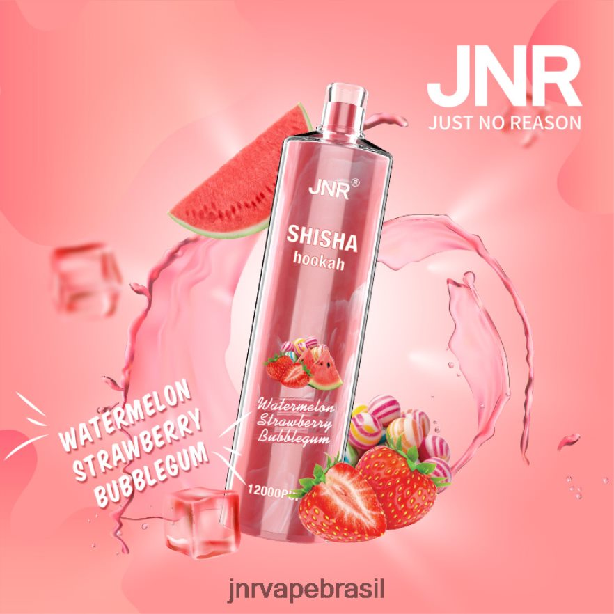 JNR VAPE FLAVOURS | jnr shisha chiclete de melancia e morango 6F8NL8184