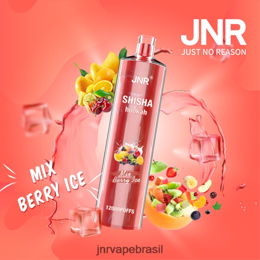 JNR VAPE NICOTINE CONTENT | jnr shisha misture gelo de frutas vermelhas 6F8NL8166