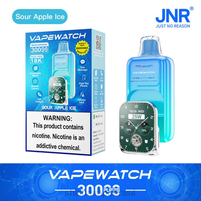 JNR relógio vaporizador gelo de maçã azeda 00Z45 | JNR VAPE FLAVOURS