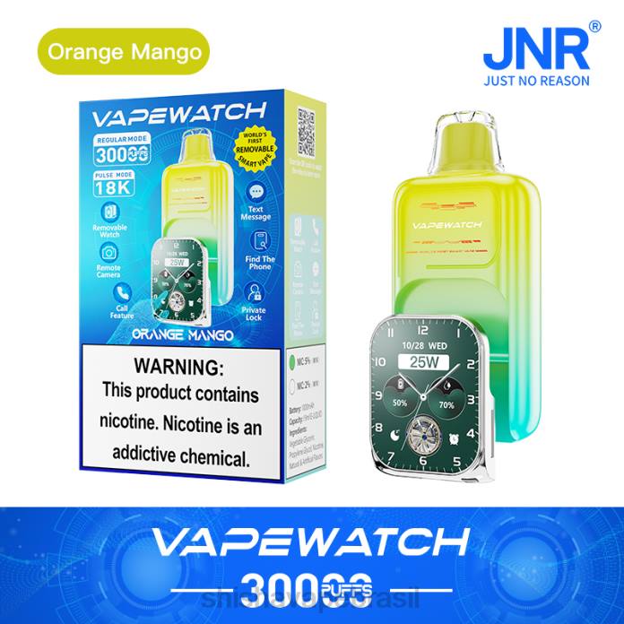 JNR relógio vaporizador manga laranja 00Z42 | JNR VAPES WEBSITE