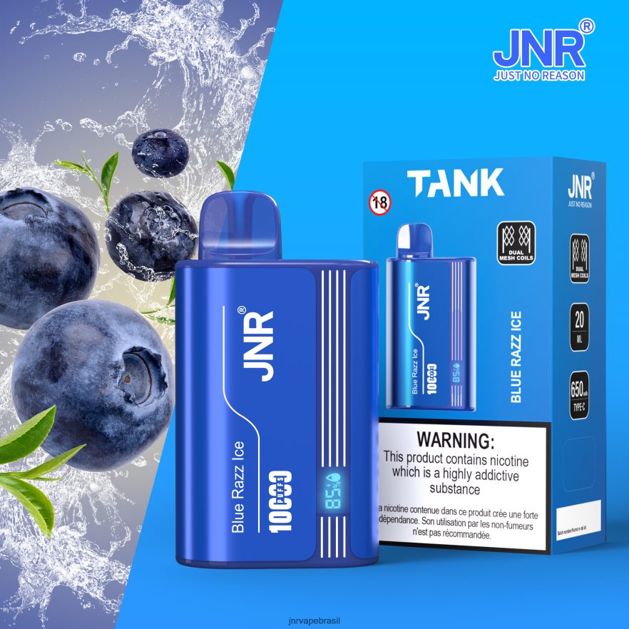 JNR VAPE NICOTINE CONTENT | tanque jnr gelo azul 6F8NL86
